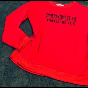 Thin Red Sweatshirt